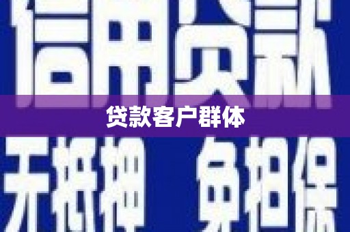 南竿贷款客户群体