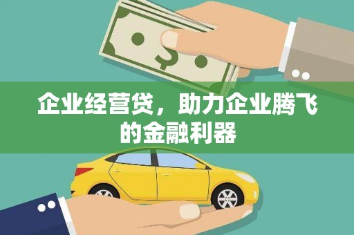 南竿企业经营贷，助力企业腾飞的金融利器