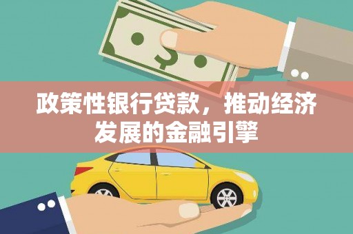 南竿政策性银行贷款，推动经济发展的金融引擎
