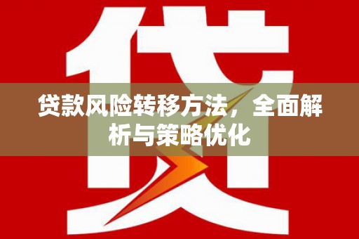 南竿贷款风险转移方法，全面解析与策略优化