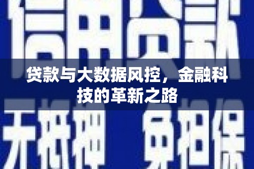 南竿贷款与大数据风控，金融科技的革新之路
