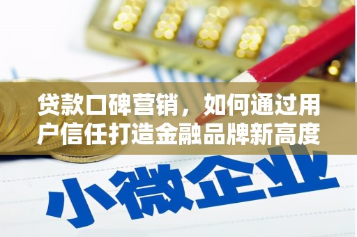 南竿贷款口碑营销，如何通过用户信任打造金融品牌新高度