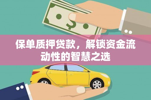 南竿保单质押贷款，解锁资金流动性的智慧之选