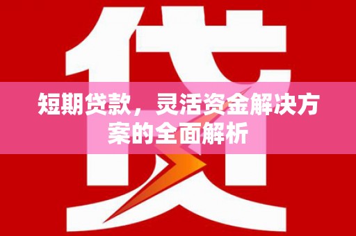 南竿短期贷款，灵活资金解决方案的全面解析