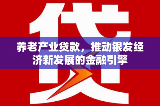 南竿养老产业贷款，推动银发经济新发展的金融引擎