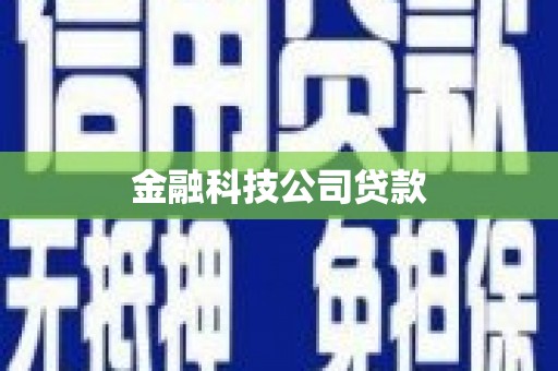 南竿金融科技公司贷款