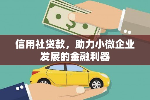 南竿信用社贷款，助力小微企业发展的金融利器