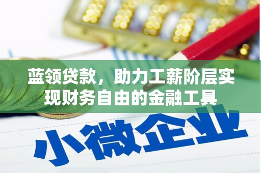 南竿蓝领贷款，助力工薪阶层实现财务自由的金融工具