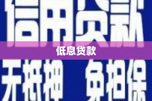 南竿低息贷款