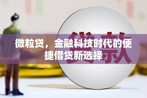 南竿微粒贷，金融科技时代的便捷借贷新选择