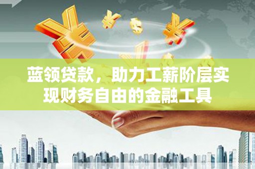 南竿蓝领贷款，助力工薪阶层实现财务自由的金融工具