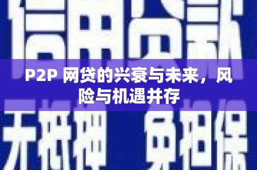 南竿P2P 网贷的兴衰与未来，风险与机遇并存